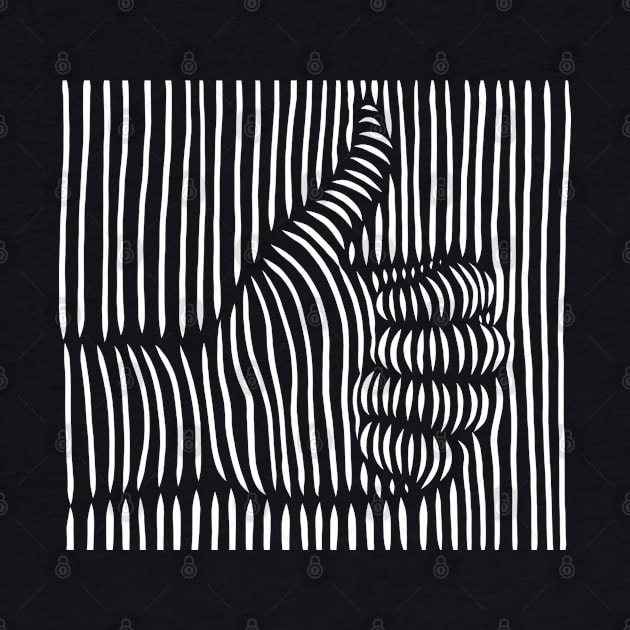 Thumps Up - Cool Striped Design Artwork by Artistic muss